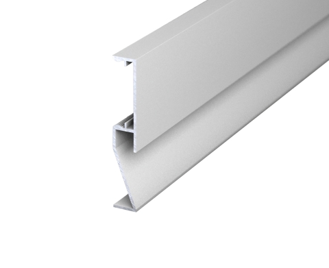 Silber,10 Befestigungsclips, 4000x13x80mm