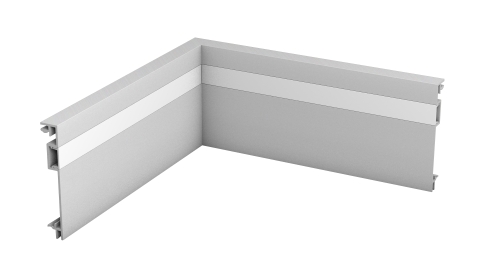 Innenecke für Sockelleiste PFG400,Silber,250x13x80