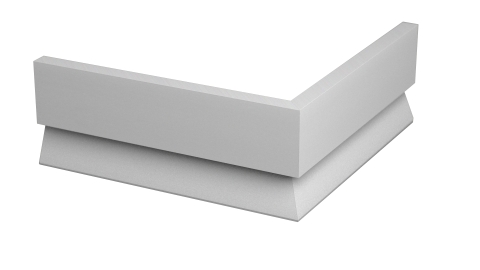Außenecke Sockelleiste PFG401,Silber,250x13x80