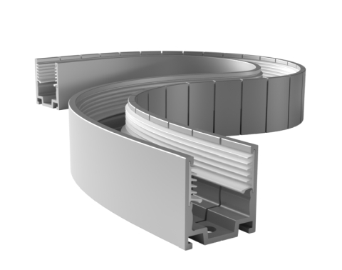 Bendable Aluprofil VARDAflex Platin SVQ 1 Meter