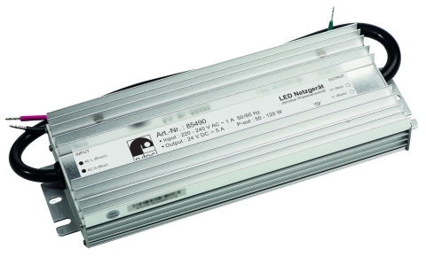 LED Netzgerät 24V 120W IP67 Dimmb.
