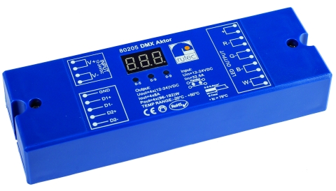 DMX Aktor 384W/12V 768W/24V mehrfarb.